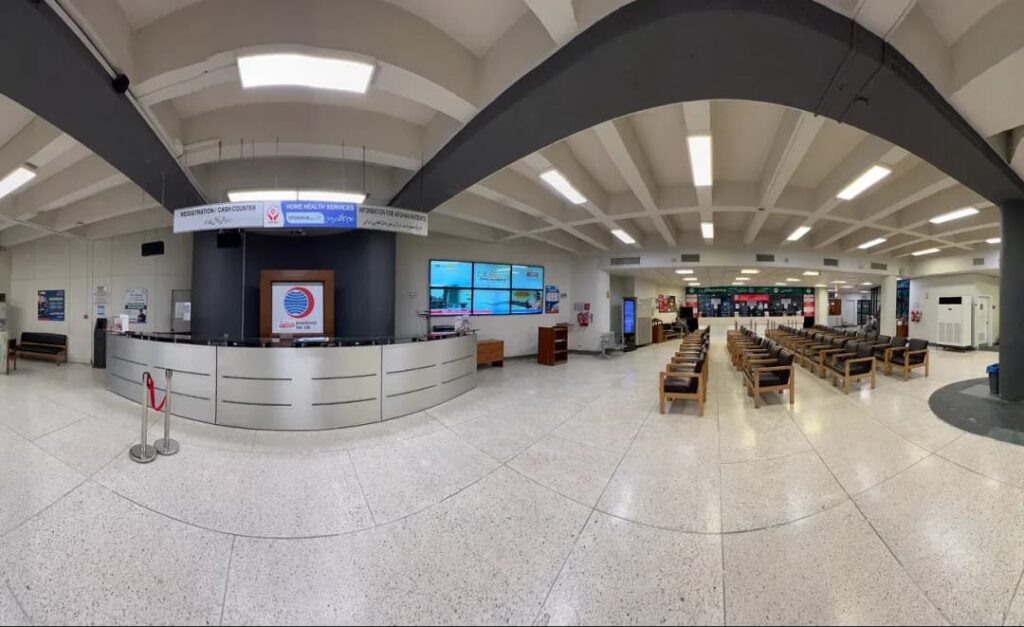 Al Shifa Hospital waiting area